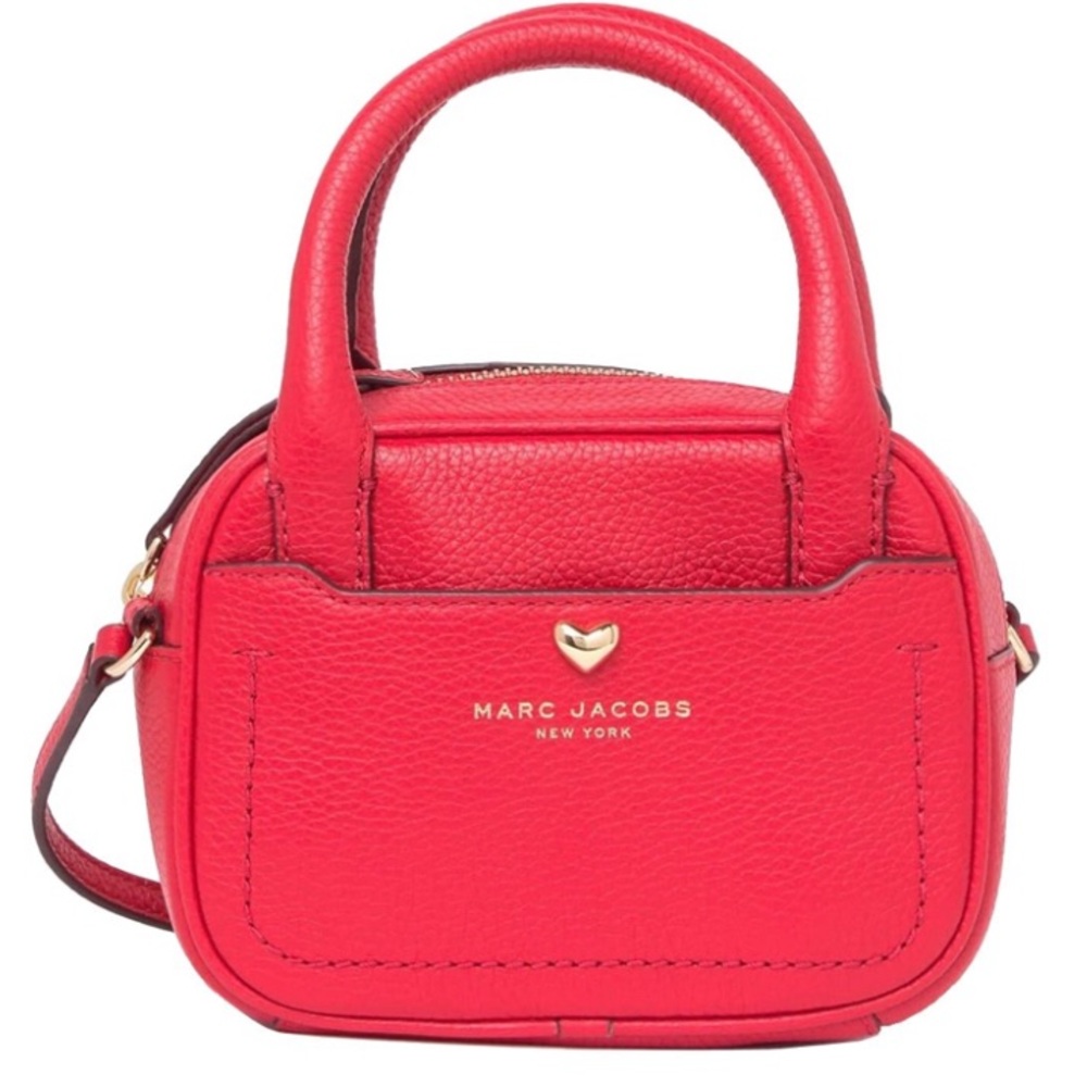 NWT MARC JACOBS Empire City Valentine Fire Red Crossbody Mini Messenger Bag